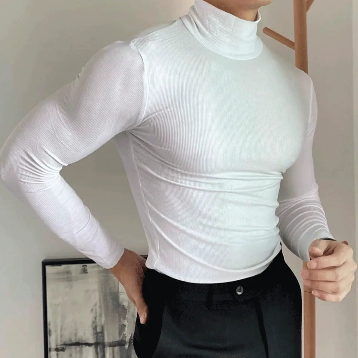 Suéter Masculino Clark® Gola Alta Snug