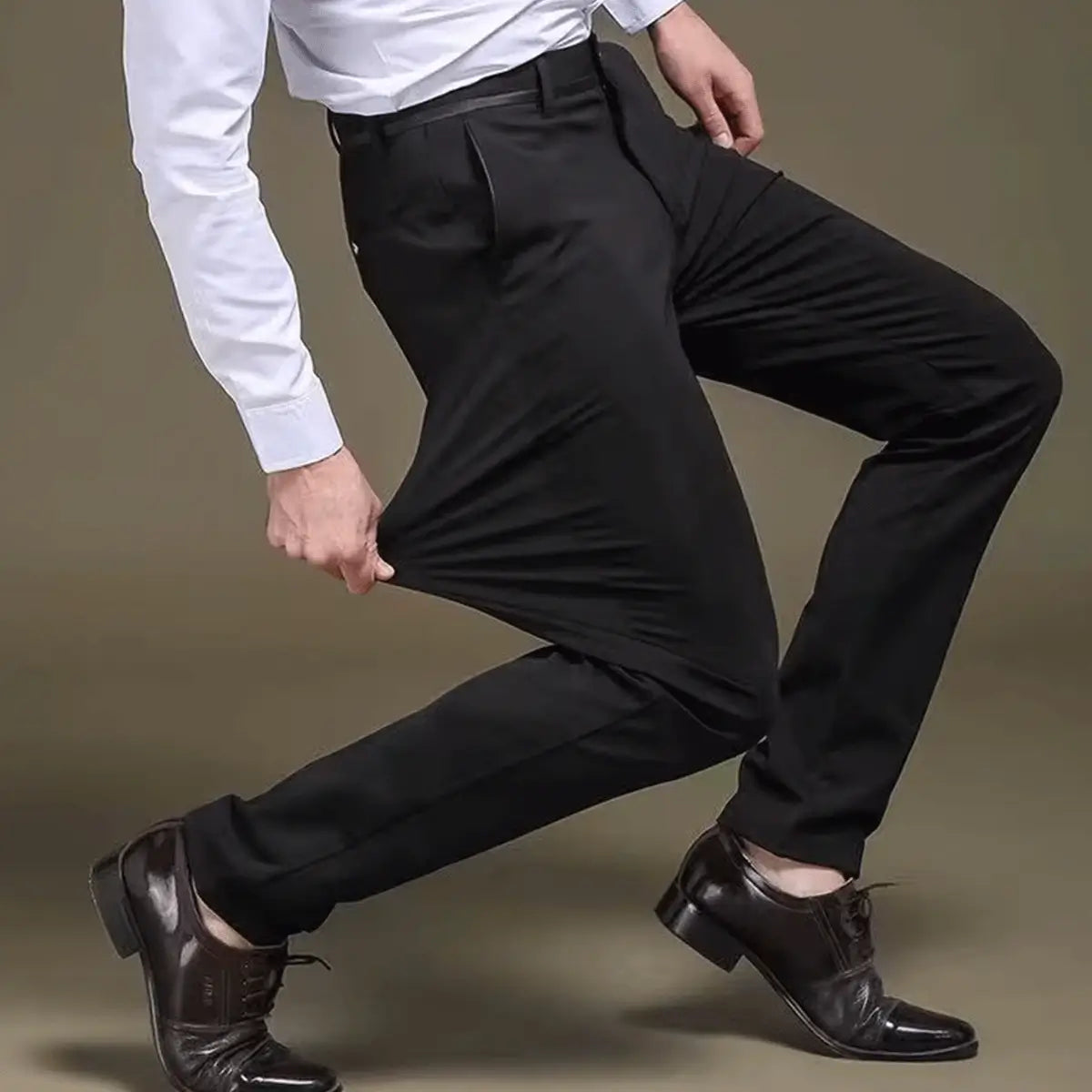 Calça Social Stretchy Luffy® (+ Cinto de Couro Grátis)