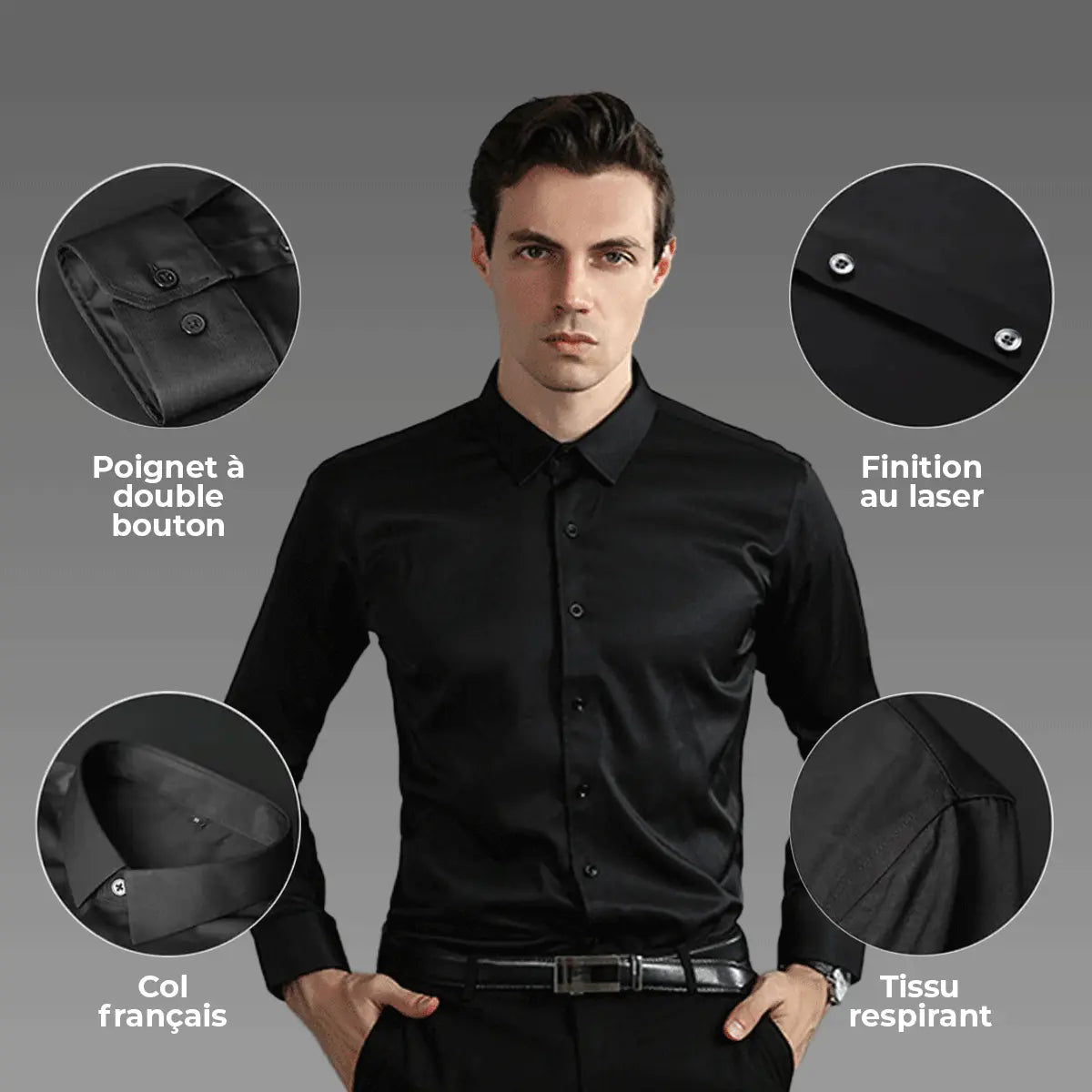 Conjunto Duas Camisas Sociais Masculinas Slim Fit UltraTech™