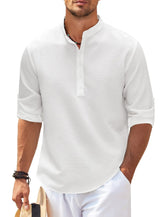 Cormac – Camisa Masculina de Linho Manga Longa