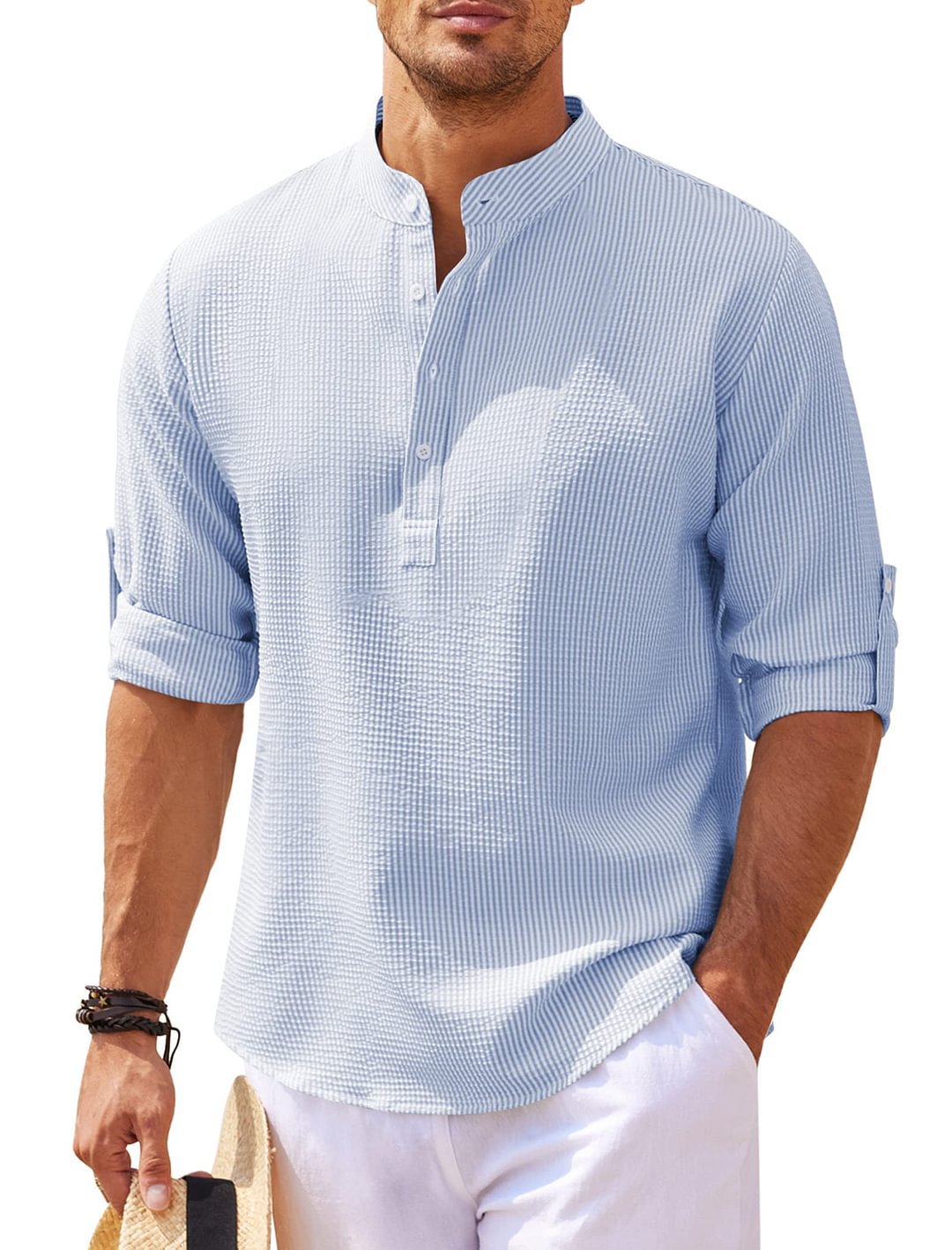 Cormac – Camisa Masculina de Linho Manga Longa