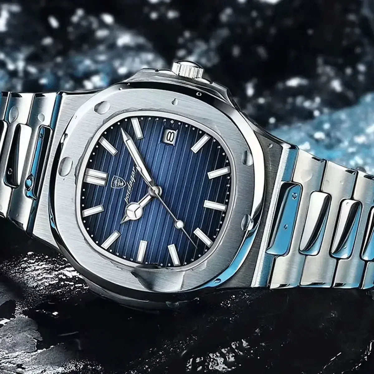 Relógio Masculino Luxe Nautilus™ com Kit de Pulseiras Grátis