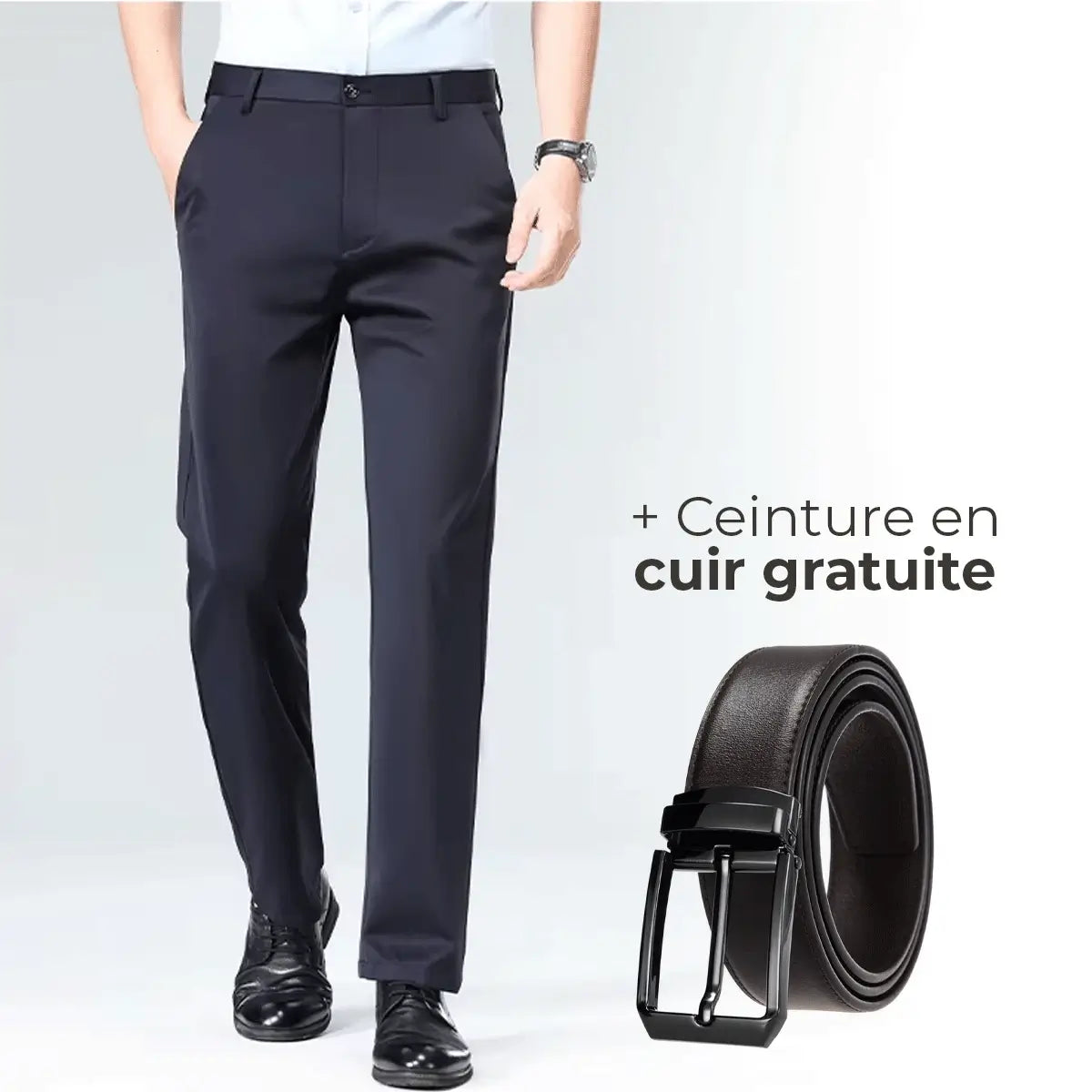 Calça Social Stretchy Luffy® (+ Cinto de Couro Grátis)