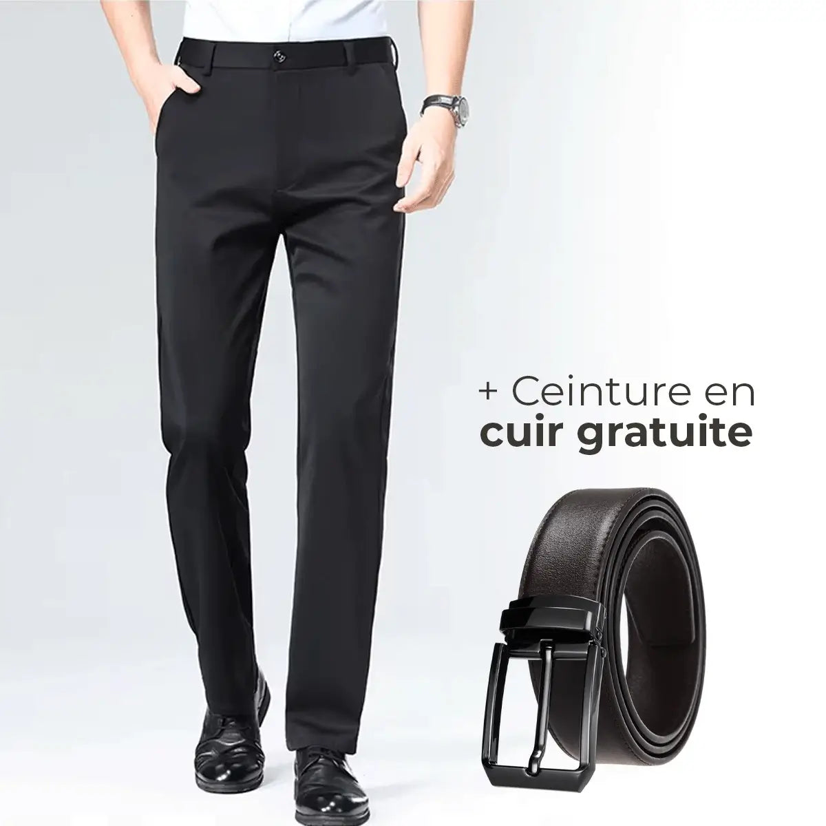 Calça Social Stretchy Luffy® (+ Cinto de Couro Grátis)