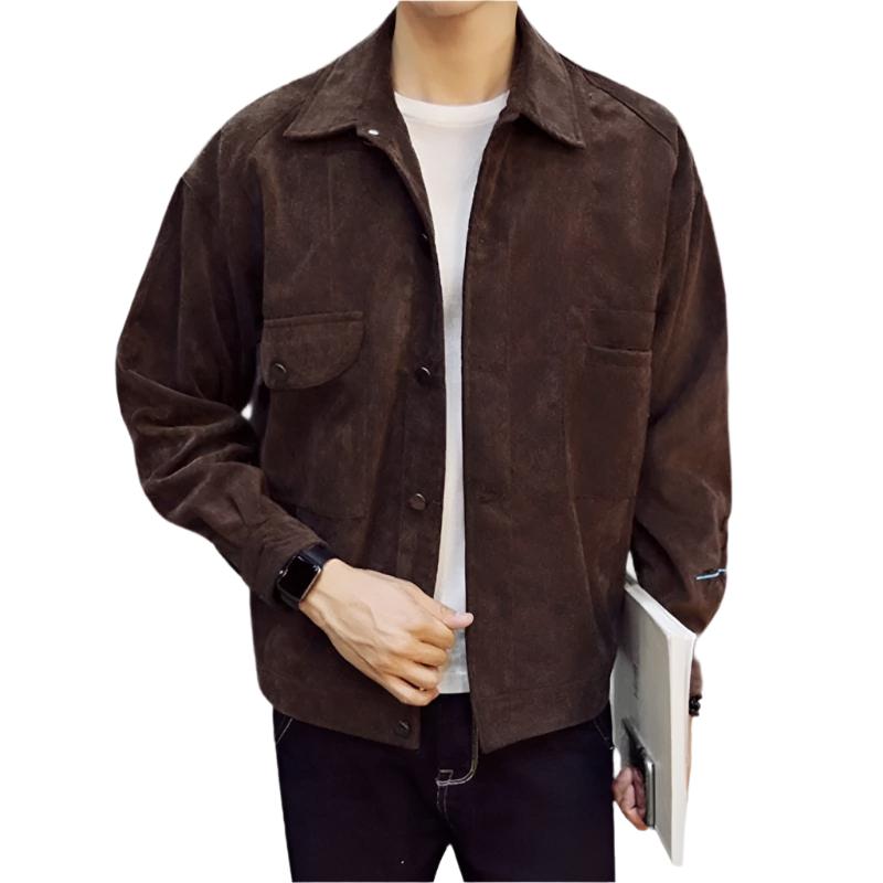 Sobrecamisa Masculina de Veludo Cotelê – Estilo e Conforto para o Outono